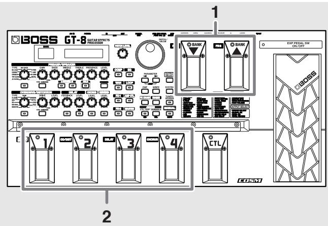 BOSS GT-8 - Changement de numéro - 1