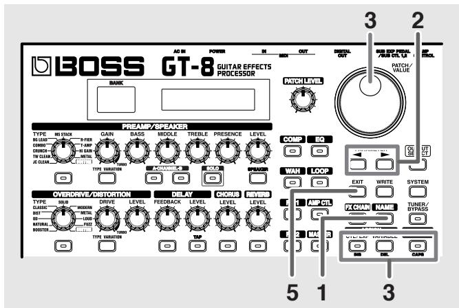 BOSS GT-8 - Ordre de connexion des effets (effect chain) - 3