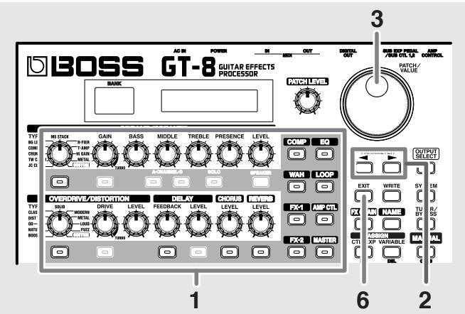 BOSS GT-8 - Réglages d'effets plus précis - 1
