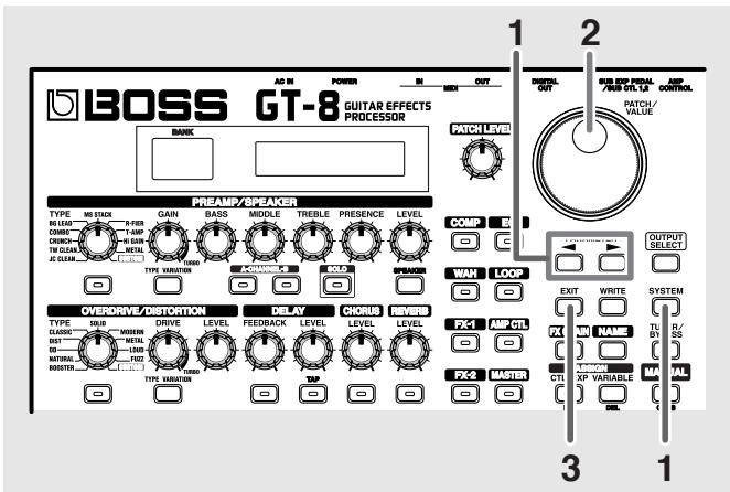 BOSS GT-8 - Utilisation du même préampli pour tous les patch (mode preamp) - 1