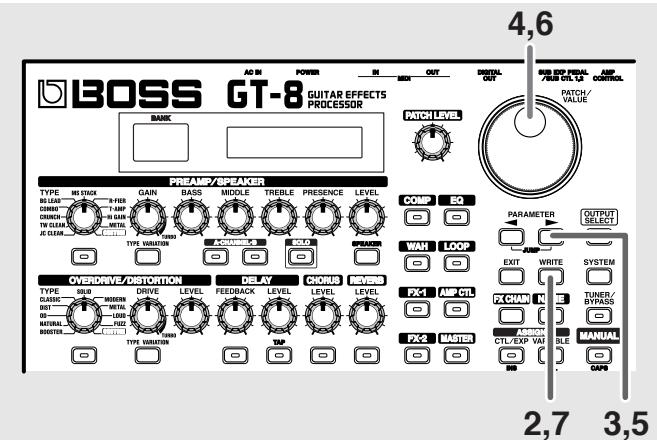 BOSS GT-8 - Initialisation de patch avec un son proche de celui recherché - 1