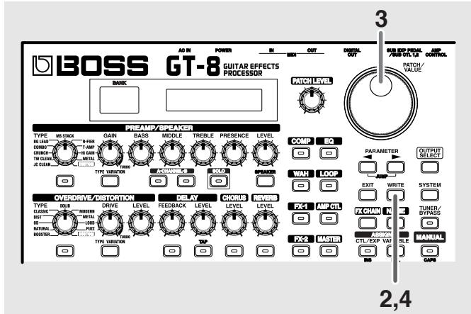 BOSS GT-8 - Copie de patch (patch copy) - 1