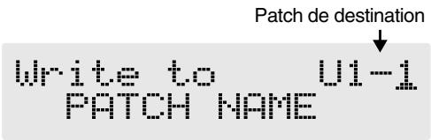 BOSS GT6B - Appuyez sur le bouton [WRITE]. - 1