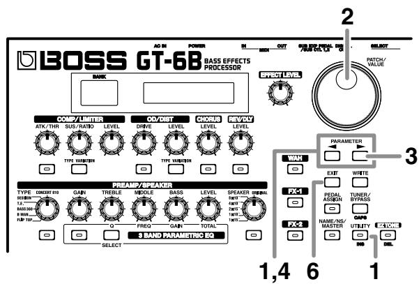 BOSS GT6B - Procedure - 1