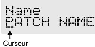 BOSS GT6B - Nommer les réglages d'effets - 2