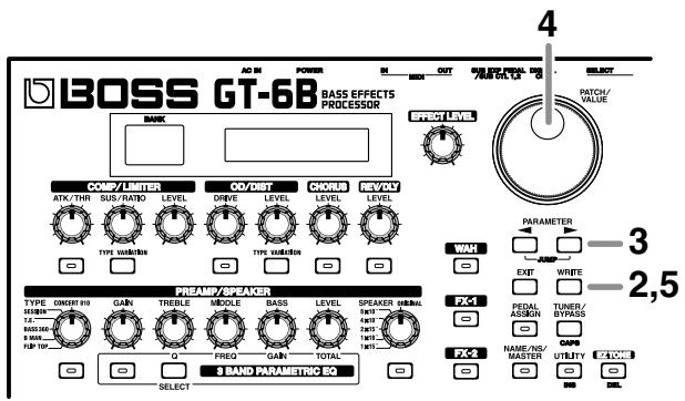 BOSS GT6B - Permutation de Patches - 1