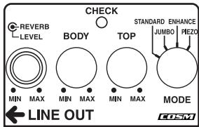 BOSS AC-3 - Réglage spécial humbucking (double bobinage, micro avant) - 2