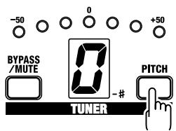 BOSS AD-8 - Appuyez sur la touche PITCH. - 1