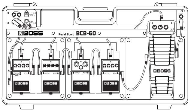 BOSS BCB-60 - Exemple de configuration intégrant une pédale wah - 2