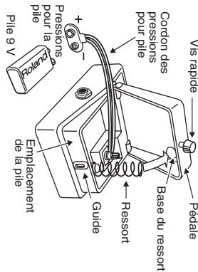 BOSS BF-3 - Remplacement de la pile - 1