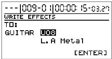 BOSS BR-1180 - Sauvegarder des effets d'insertion - 3