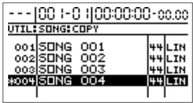 BOSS BR-1180 - Copier un morceau (song copy) - 3