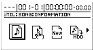 BOSS BR-1180 - Affichage d'informations de morceau (song information) - 2