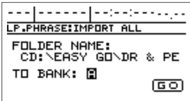 BOSS BR-1180 - Importer tous les fichiers en une fois - 1