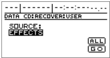 BOSS BR-1180 - Charger des réglages dans le BR-1180CD (user recover) - 2