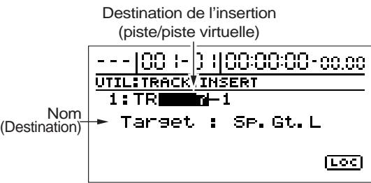BOSS BR-1180 - Insérer des blancs dans les données (track insert) - 4