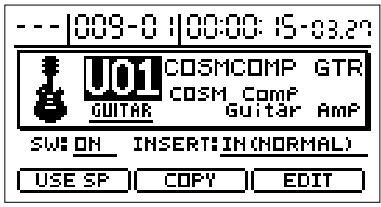 BOSS BR-1180 - Copier un patch d'effets - 1