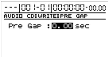 BOSS BR-1180 - Programmer un intervalle entre les morceaux (pre-gap) - 3