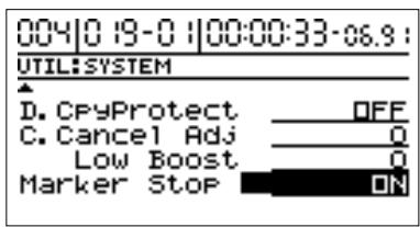 BOSS BR-1180 - Arrêt automatique (marker stop) - 2