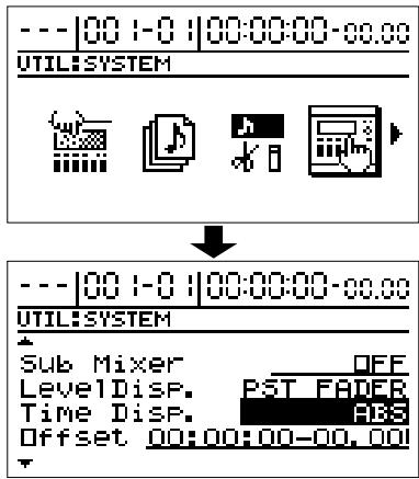 BOSS BR-1180 - Changer l'affichage TIME (temps) - 1