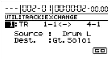 BOSS BR-1180 - Échanger des données (track exchange) - 4