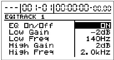BOSS BR-1180 - Appuyez sur [EQ] - 1