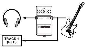 BOSS BR-1180 - Changer le point d'insertion - 3