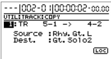 BOSS BR-1180 - Copier des données (track copy) - 6