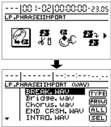 BOSS BR-1180 - Créer une phrase en copiant des données de forme d'onde d'un ordinateur (loop phrase import) - 1