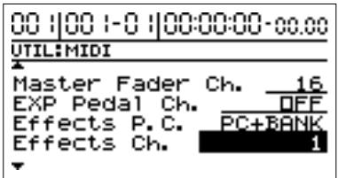 BOSS BR-1180 - Changer d'effet d'insertion via MIDI (effects program change) - 2