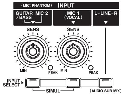 BOSS BR-1180 - Sélection de l'entrée (INPUT SELECT) - 1