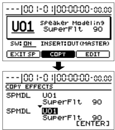 BOSS BR-1180 - Copier les modèles d'enceintes - 1