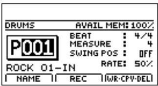 BOSS BR-1200 CD - Appuyez une fois de plus sur [exit/no] - 1