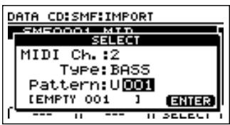 BOSS BR-1200 CD - Précautions pour l'importation de données SMF - 8