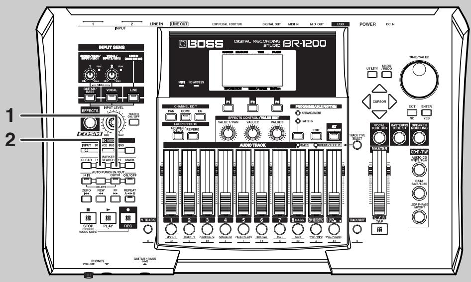 BOSS BR-1200 CD - Utiliser des repères (marker) - 1