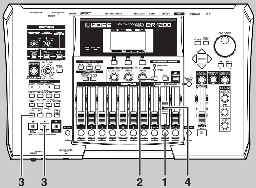 BOSS BR-1200 CD - Appuyez sur [enter/yes] - 1