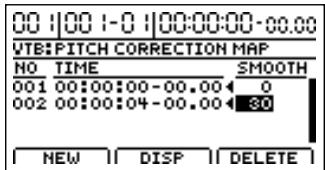 BOSS BR-1200 CD - Réglages plus détaillés pour la correction de justesse ("correction event map") - 8