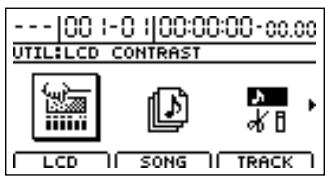 BOSS BR-1200 CD - Réglage du contraste de l'écran - 2