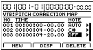BOSS BR-1200 CD - Réglages plus détaillés pour la correction de justesse ("correction event map") - 10