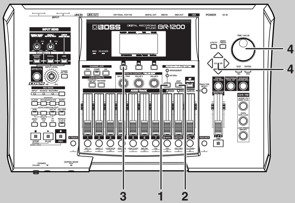 BOSS BR-1200 CD - Changer de sons de batterie - 1