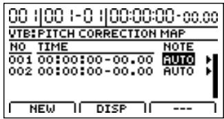 BOSS BR-1200 CD - Réglages plus détaillés pour la correction de justesse ("correction event map") - 4