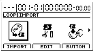 BOSS BR-1200 CD - Utilisation de formes d'onde d'un cd-rom/r/rw (loop phrase import) - 3