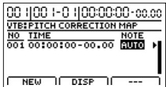 BOSS BR-1200 CD - Réglages plus détaillés pour la correction de justesse ("correction event map") - 2