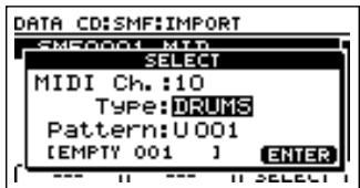 BOSS BR-1200 CD - Précautions pour l'import de données SMF - 5