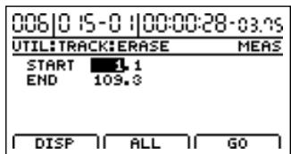 BOSS BR-1200 CD - Effacer des données audio (track erase) - 8