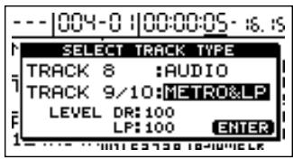 BOSS BR-1200 CD - Définition du type de piste - 3