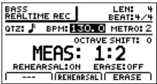 BOSS BR-1200 CD - Entraînement avant l'enregistrement (rehearsal) - 1