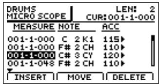 BOSS BR-1200 CD - Appuyez sur [F3] (m. SCOPE). - 3