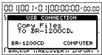 BOSS BR-1200 CD - Amenez le curseur sur "recover" et appuyez sur [enter/yes]. - 1