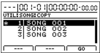 BOSS BR-1200 CD - Copier des morceaux (song copy) - 3
